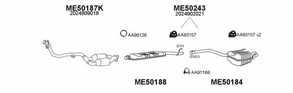  500064 Exhaust system 500064: Buy near me in Poland at 2407.PL - Good price!