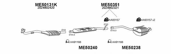  500065 Exhaust system 500065: Buy near me in Poland at 2407.PL - Good price!