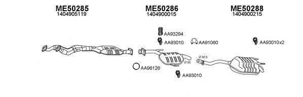  500113 Exhaust system 500113: Buy near me in Poland at 2407.PL - Good price!