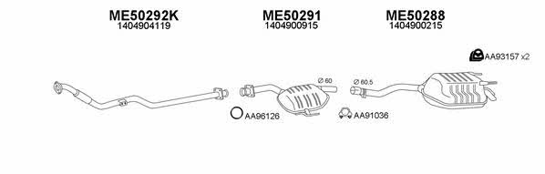 Veneporte 500116 Exhaust system 500116: Buy near me at 2407.PL in Poland at an Affordable price!
