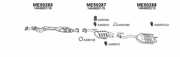  500182 Exhaust system 500182: Buy near me in Poland at 2407.PL - Good price!