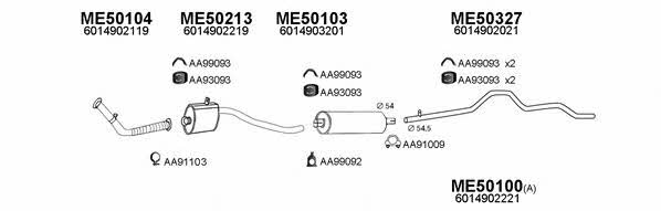 Veneporte 500203 Exhaust system 500203: Buy near me in Poland at 2407.PL - Good price!