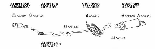 Veneporte 800416 Exhaust system 800416: Buy near me in Poland at 2407.PL - Good price!