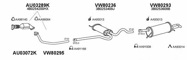 Veneporte 800452 Exhaust system 800452: Buy near me in Poland at 2407.PL - Good price!