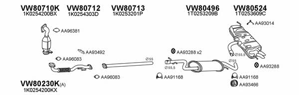  800479 Exhaust system 800479: Buy near me in Poland at 2407.PL - Good price!