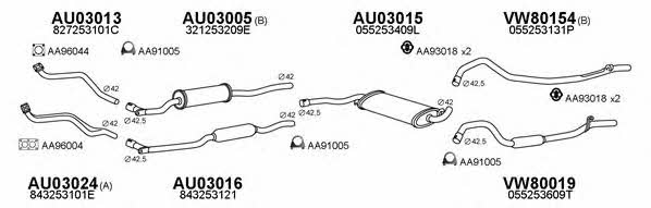  800490 Abgasanlage 800490: Kaufen Sie zu einem guten Preis in Polen bei 2407.PL!