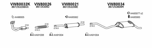  800491 Abgasanlage 800491: Kaufen Sie zu einem guten Preis in Polen bei 2407.PL!