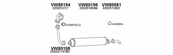  800549 Exhaust system 800549: Buy near me in Poland at 2407.PL - Good price!