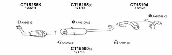 Veneporte 250450 Exhaust system 250450: Buy near me in Poland at 2407.PL - Good price!