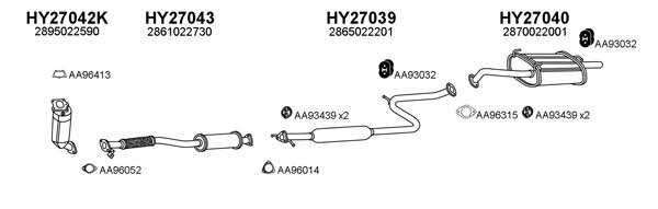  270001 Exhaust system 270001: Buy near me in Poland at 2407.PL - Good price!