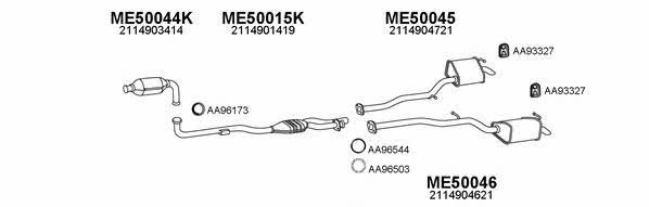  500228 Exhaust system 500228: Buy near me in Poland at 2407.PL - Good price!