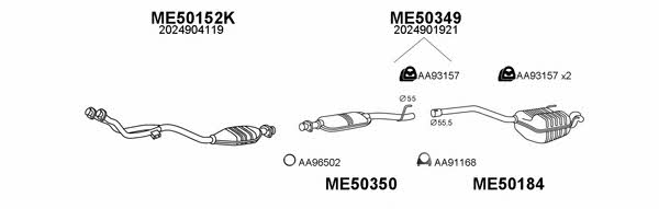  500233 Exhaust system 500233: Buy near me in Poland at 2407.PL - Good price!