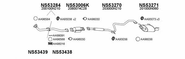  530001 Exhaust system 530001: Buy near me in Poland at 2407.PL - Good price!