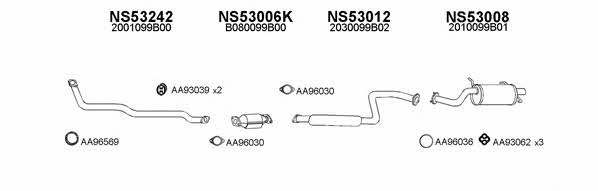  530009 Exhaust system 530009: Buy near me in Poland at 2407.PL - Good price!