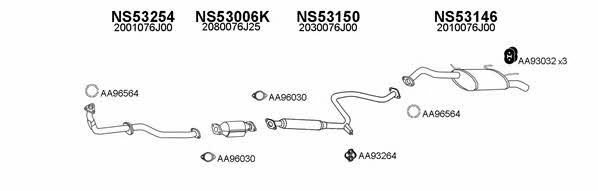  530016 Exhaust system 530016: Buy near me in Poland at 2407.PL - Good price!