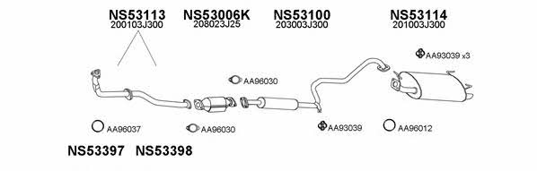  530017 Exhaust system 530017: Buy near me in Poland at 2407.PL - Good price!