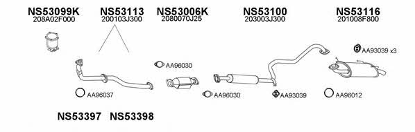  530021 Exhaust system 530021: Buy near me in Poland at 2407.PL - Good price!