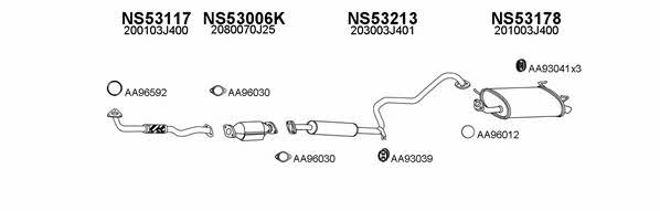  530022 Exhaust system 530022: Buy near me in Poland at 2407.PL - Good price!