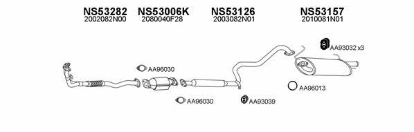  530027 Exhaust system 530027: Buy near me in Poland at 2407.PL - Good price!
