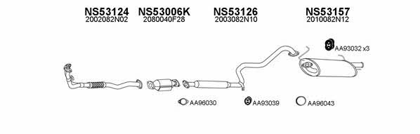  530028 Exhaust system 530028: Buy near me in Poland at 2407.PL - Good price!