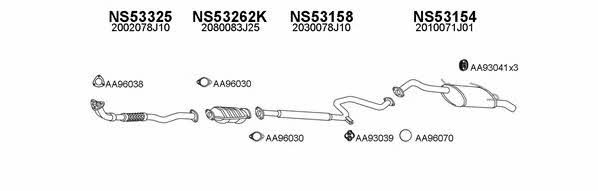  530030 Exhaust system 530030: Buy near me in Poland at 2407.PL - Good price!