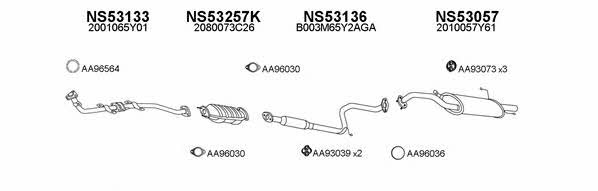  530033 Exhaust system 530033: Buy near me in Poland at 2407.PL - Good price!