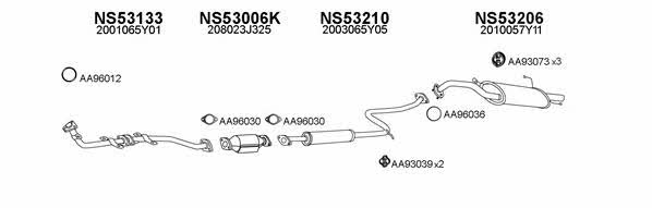  530061 Exhaust system 530061: Buy near me in Poland at 2407.PL - Good price!