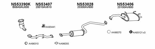  530185 Exhaust system 530185: Buy near me in Poland at 2407.PL - Good price!