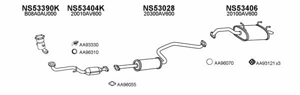  530186 Exhaust system 530186: Buy near me in Poland at 2407.PL - Good price!
