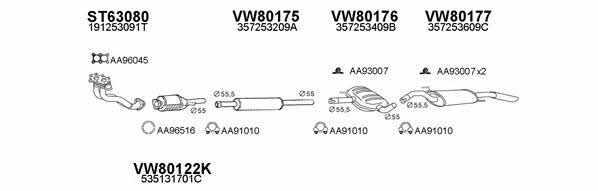  800141 Exhaust system 800141: Buy near me in Poland at 2407.PL - Good price!