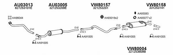  800274 Abgasanlage 800274: Kaufen Sie zu einem guten Preis in Polen bei 2407.PL!