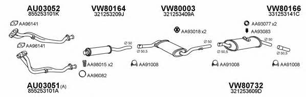 Veneporte 800276 Exhaust system 800276: Buy near me at 2407.PL in Poland at an Affordable price!