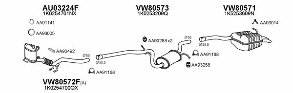  800297 Exhaust system 800297: Buy near me in Poland at 2407.PL - Good price!