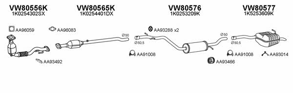 Veneporte 800301 Система випуску відпрацьованих газів 800301: Приваблива ціна - Купити у Польщі на 2407.PL!