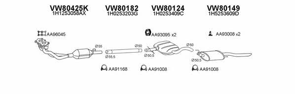  800406 Exhaust system 800406: Buy near me in Poland at 2407.PL - Good price!