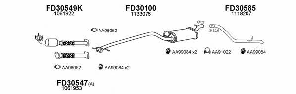  300205 Exhaust system 300205: Buy near me in Poland at 2407.PL - Good price!