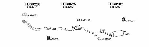 Veneporte 300261 Exhaust system 300261: Buy near me in Poland at 2407.PL - Good price!