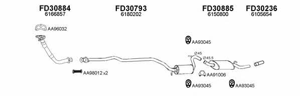 Veneporte 300293 Exhaust system 300293: Buy near me at 2407.PL in Poland at an Affordable price!