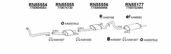 Veneporte 550028 Exhaust system 550028: Buy near me in Poland at 2407.PL - Good price!