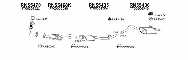  550123 Exhaust system 550123: Buy near me in Poland at 2407.PL - Good price!