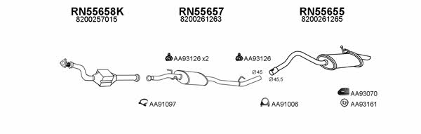  550130 Exhaust system 550130: Buy near me in Poland at 2407.PL - Good price!