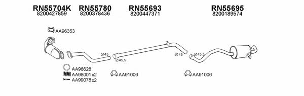  550175 Abgasanlage 550175: Kaufen Sie zu einem guten Preis in Polen bei 2407.PL!