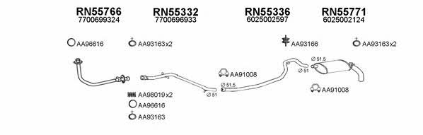  550287 Abgasanlage 550287: Kaufen Sie zu einem guten Preis in Polen bei 2407.PL!