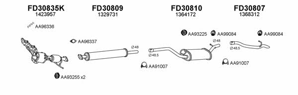  300341 Exhaust system 300341: Buy near me in Poland at 2407.PL - Good price!