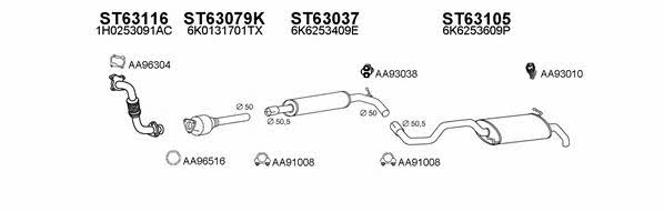  630087 Abgasanlage 630087: Kaufen Sie zu einem guten Preis in Polen bei 2407.PL!