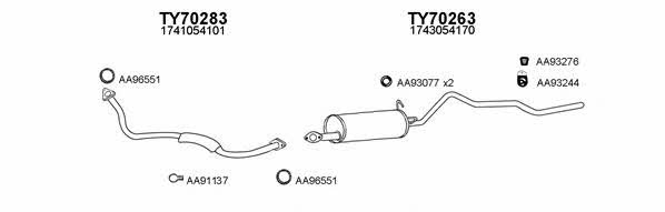  700026 Exhaust system 700026: Buy near me in Poland at 2407.PL - Good price!
