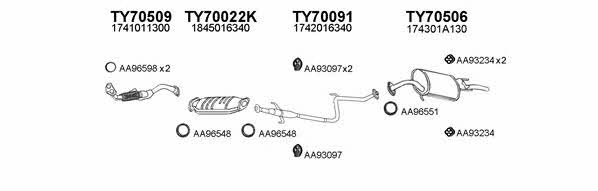  700077 Exhaust system 700077: Buy near me in Poland at 2407.PL - Good price!
