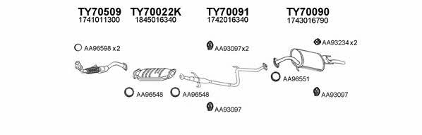 700087 Exhaust system 700087: Buy near me in Poland at 2407.PL - Good price!
