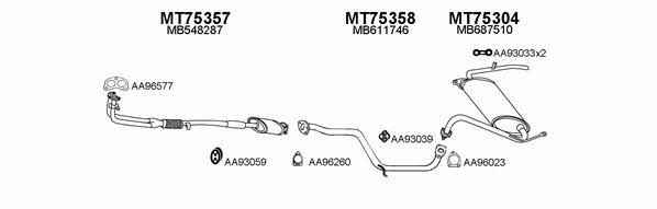  750047 Exhaust system 750047: Buy near me in Poland at 2407.PL - Good price!