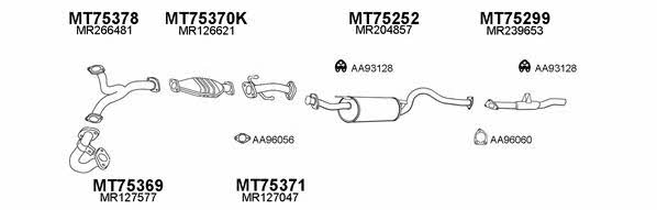  750058 Exhaust system 750058: Buy near me in Poland at 2407.PL - Good price!